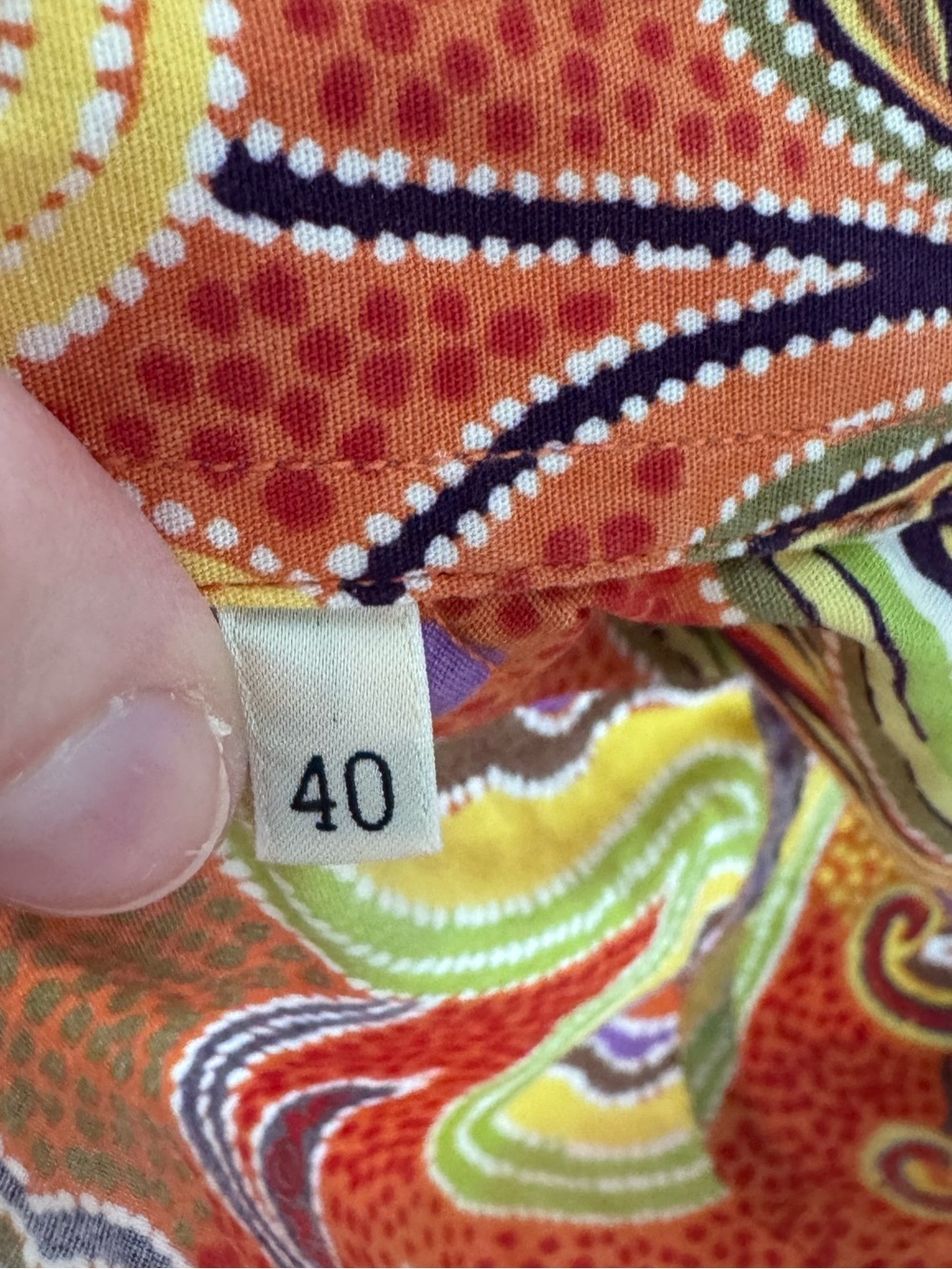 ETRO Paisley 100% Cotton Made in Italy Button Down Top Size IT40 VGUC - Picture 4 of 8